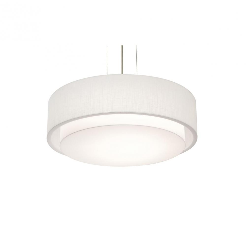 Sanibel 18'' LED Pendant - BK and LW