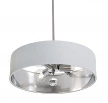 AFX Lighting, Inc. CLNP18MBSN-WHSL - Celine Pendant 18'' Medium Base SN - WHSL shade