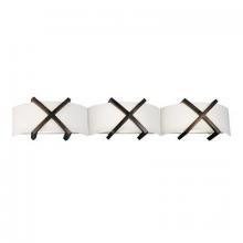 AFX Lighting, Inc. REV318RBSCT - Three Light Oil Rubbed Bronze White Glass Glass Vanity