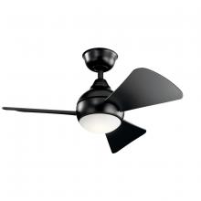 Kichler 330150SBK - 34 Inch Sola Fan