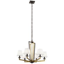 Kichler 44022NBR - Dancar™ 28" 6 Light Chandelier Natural Brass