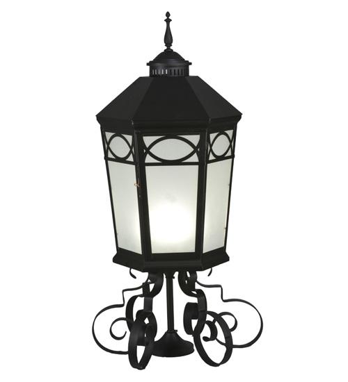 16"W Restored Taft 1 LT Lantern Post Mount