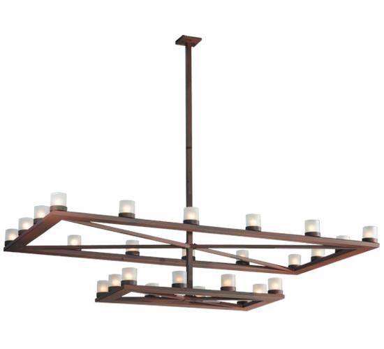 96.5"L Stratum 2 Tier Chandelier