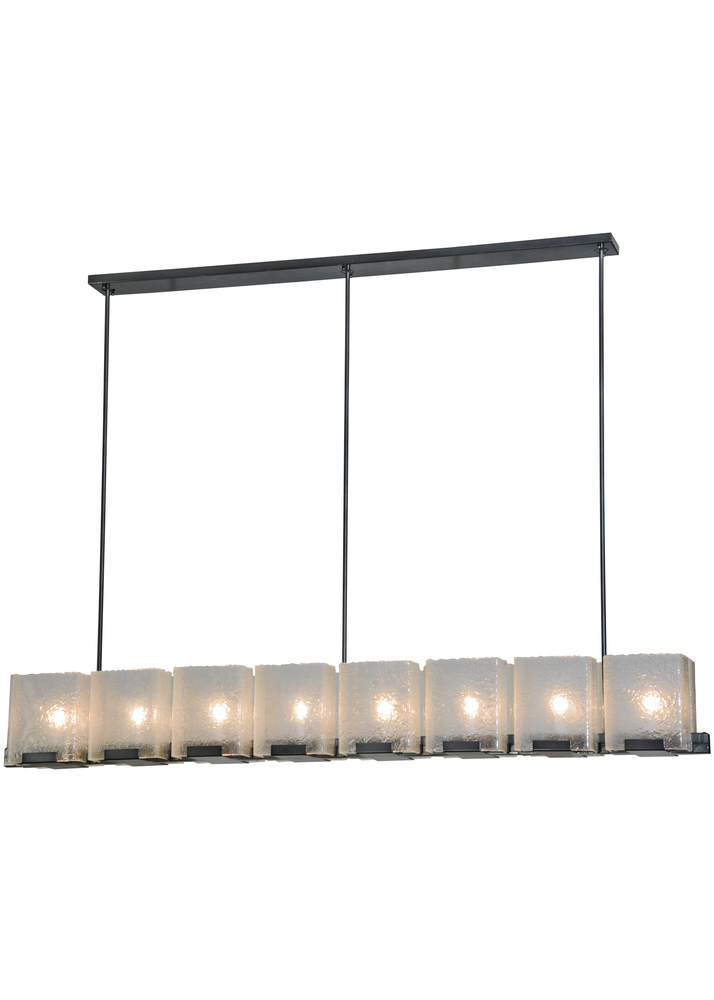 78"L Ice Cube 8 LT Oblong Chandelier