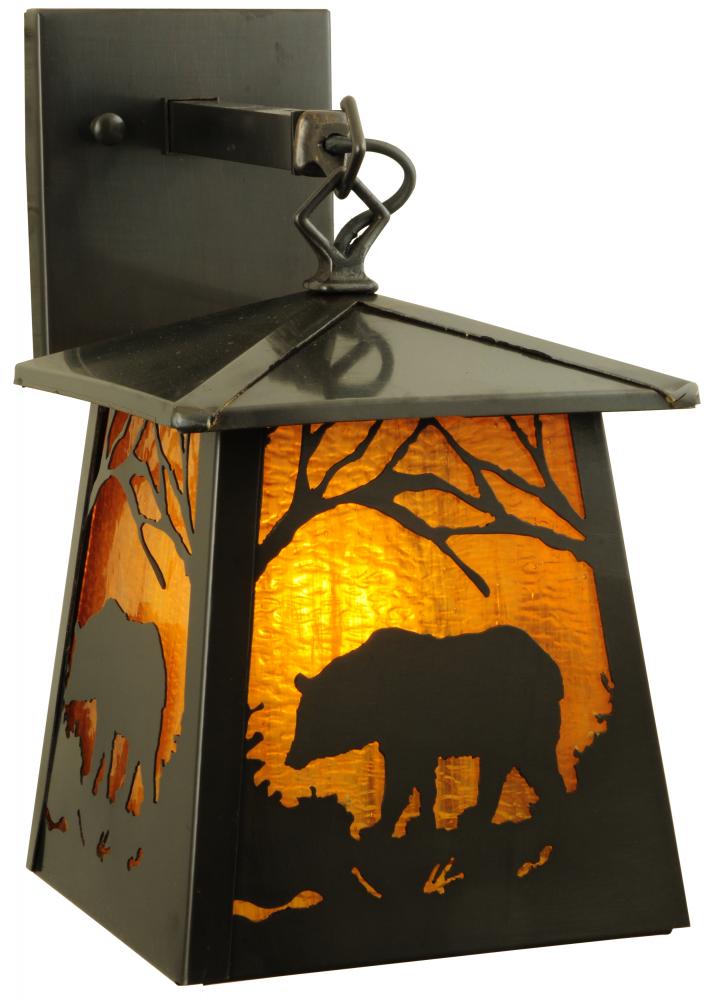 7.25"W Stillwater Grizzly Bear Wall Sconce