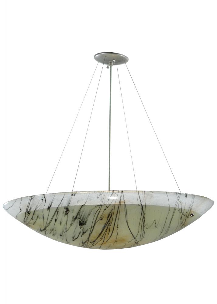 30"W Metro Fusion Primavera Glass Inverted Pendant