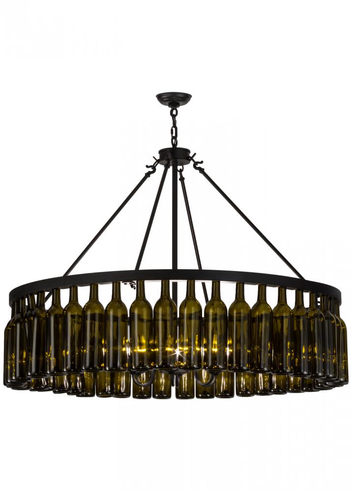 48"W Tuscan Vineyard Estate 44 Wine Bottle Chandelier