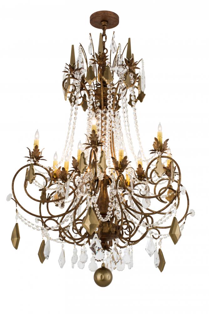 38" Wide Minuet 12 Light Chandelier