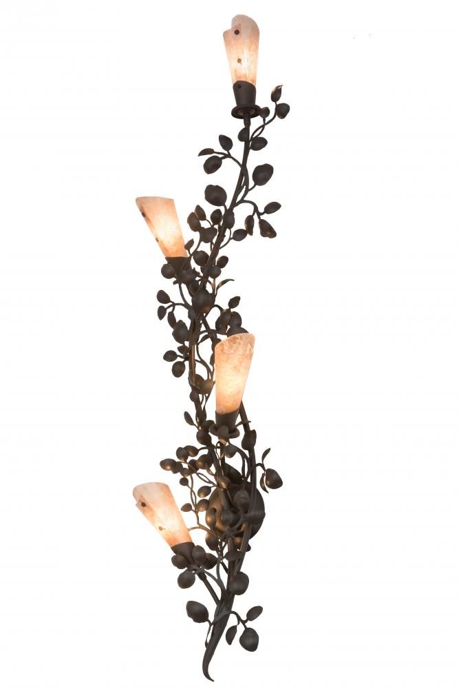 12"W Vinca Vine 4 LT Wall Sconce