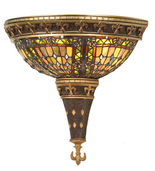 18"W Fleur-de-lis Wall Sconce.604