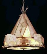 48"W Teepee w/ Buffalo Pendant