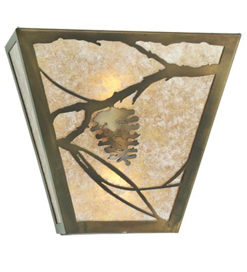 13"W Whispering Pines Wall Sconce