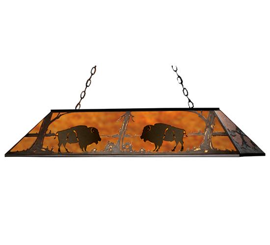 60" Long Buffalo Oblong Pendant