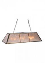 Meyda Blue 106959 - 48" Long Tri-Panel Oblong Pendant