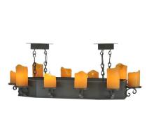 Meyda Blue 109254 - 48"L Carpathian 10 LT Oblong Chandelier