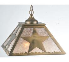 Meyda Blue 109564 - 16" Square Texas Star Pendant