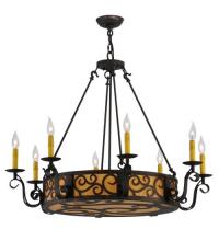 Meyda Blue 115165 - 36"W Delano 8 LT Chandelier