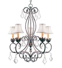 Meyda Blue 120311 - 28" Wide Felicia 5 Light Chandelier