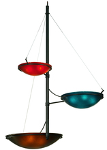 Meyda Blue 135950 - 103"W Metro Fusion The Third Demension 3 Arm Glass Chandelier