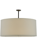 Meyda Blue 141765 - 36"W Cilindro White Textrene Pendant