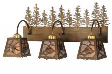 Meyda Blue 143443 - 28"L Spruce Pine 3 LT Vanity Light