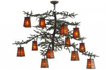 Meyda Blue 143845 - 53"W Pine Branch Valley View 12 LT Chandelier