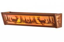 Meyda Blue 146914 - 20" Wide Deer at Lake Vanity Light