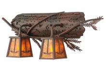 Meyda Blue 147326 - 24"W Pine Branch Valley View 2 LT Vanity Light