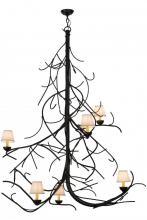 Meyda Blue 150694 - 50"W Winter Solstice Empire 6 LT Chandelier