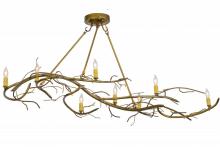 Meyda Blue 152375 - 57"L Winter Solstice 8 LT Oblong Chandelier