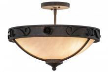 Meyda Blue 153947 - 17"W Arabesque Semi-Flushmount