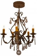 Meyda Blue 159601 - 24"W French Elegance 5 LT Chandelier