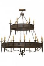 Meyda Blue 162417 - 69"W Calandra 18 LT Two Tier Chandelier