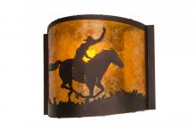 Meyda Blue 163132 - 12" Wide Cowboy Wall Sconce