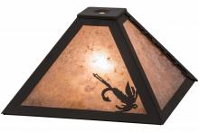 Meyda Blue 164180 - 12"Sq Fly Fishing Shade