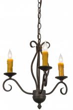 Meyda Blue 164383 - 18" Wide Sienna 3 Light Chandelier