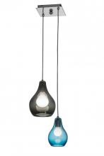 Meyda Blue 171806 - 15"W Anjou 2 LT Cascading Pendant