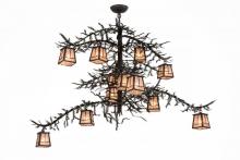 Meyda Blue 173025 - 48"W Pine Branch Valley View 12 LT Chandelier