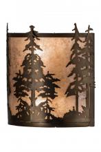 Meyda Blue 179749 - 12"W Tall Pines Wall Sconce