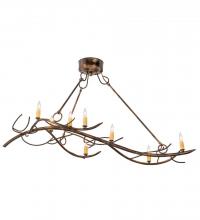 Meyda Blue 181655 - 44"L Winter Solstice 8 LT Oblong Chandelier