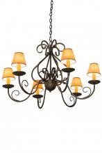 Meyda Blue 182593 - 36" Wide Jenna 6 Light Chandelier