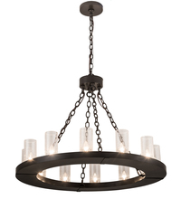 Meyda Blue 192501 - 36" Wide Loxley 12 Light Chandelier