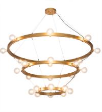 Meyda Blue 194031 - 72" Wide Manheim Alva 3 Tier Chandelier