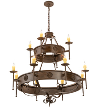 Meyda Blue 199188 - 48" Wide Lorenzo 12 Light Two Tier Chandelier