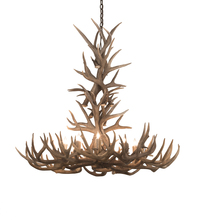 Meyda Blue 200436 - 43" Wide Antlers Whitetail Deer 8 LT Chandelier