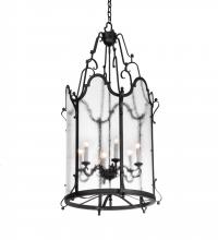 Meyda Blue 221434 - 24" Wide Dubrek 6 Light Foyer Lantern