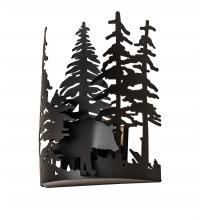 Meyda Blue 241558 - 11" Wide Bear Through the Trees Wall Sconce