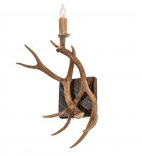 Meyda Blue 247849 - 14" Wide Antlers Elk & Mule Deer Wall Sconce