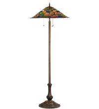 Meyda Blue 32301 - 64"H Tiffany Pond Lily Floor Lamp