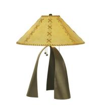 Meyda Blue 50887 - 23"H Sedona Faux Leather Table Lamp